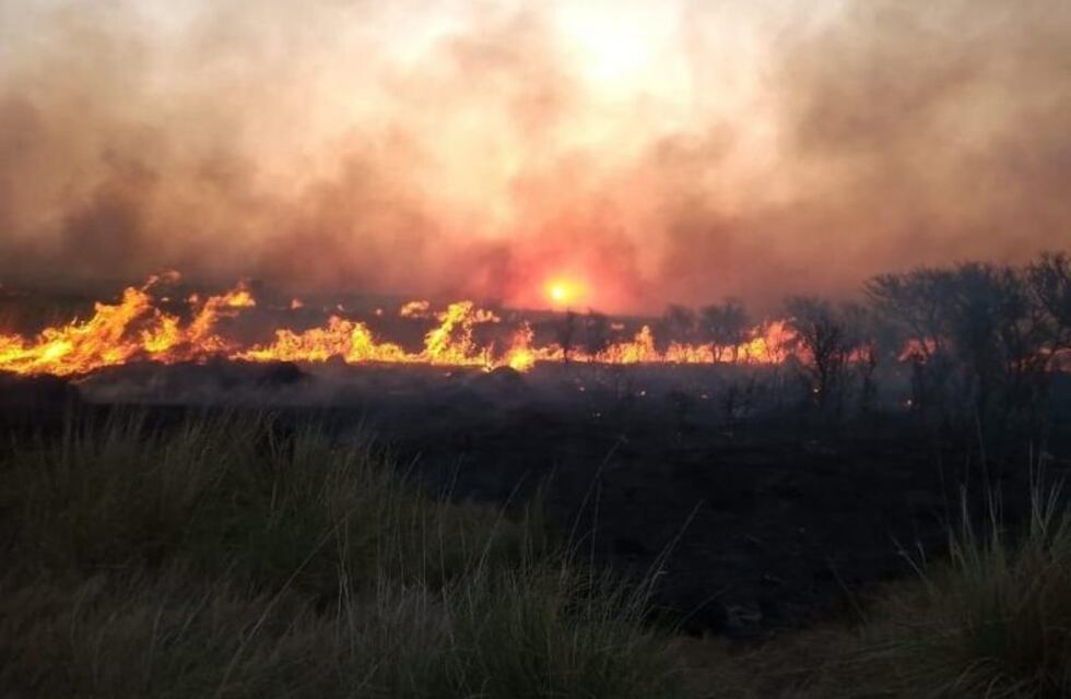 Se quemaron más de mil hectáreas en la Cañada de Jeanmaire