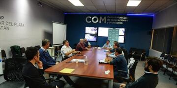 El intendente Montenegro analizó con empresarios y gremialistas alternativas para el sector productivo (Foto: Prensa MGP)