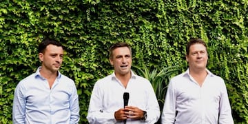 Ramón Mestre, Rodrigo De Loredo y Carlos Brinner, juntos\u002E