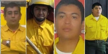 Brigadistas fallecidos durante un incendio en 2014 (Web)