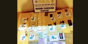 Operativo narcomenudeo en Concepción del Uruguay\u002E\nCrédito: Policía Entre Ríos