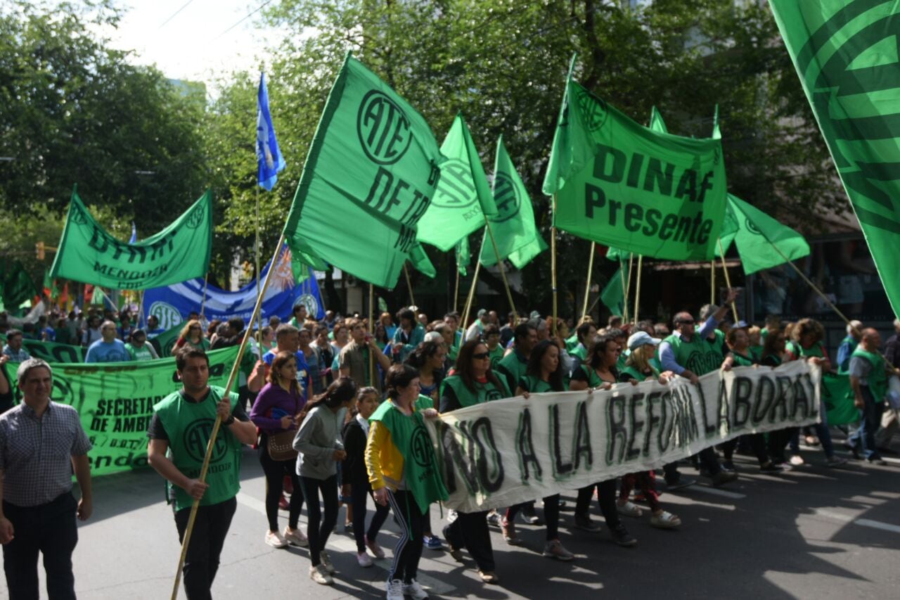 Con paro nacional ATE se moviliza contra la reforma laboral que se debate en el Congreso