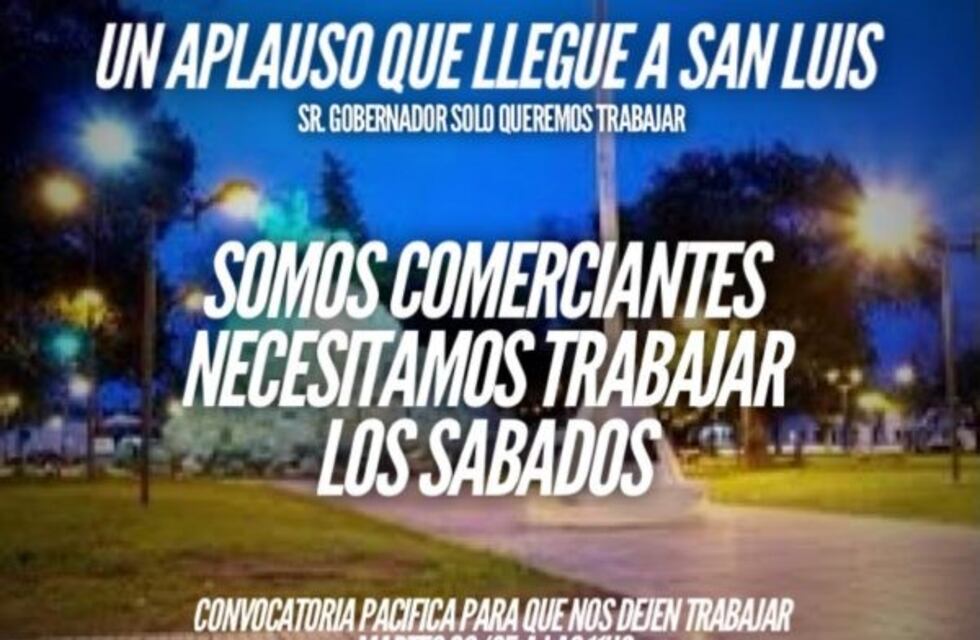 Comerciantes de diferentes sectores se manifestarán en Villa Mercedes