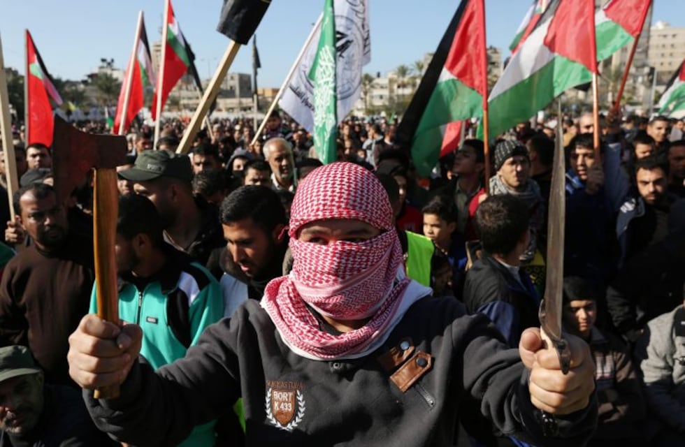 Protestas por Jerusalén: militantes palestinos chocaron con tropas israelíes