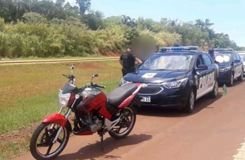 Alem: motociclista fue detenido con 2,40 g/l de alcohol en sangre