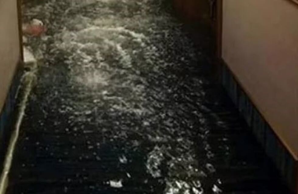 Terror en altamar: se rompió una cañería de un crucero y se inundó