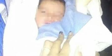 Matheo, el bebé abandonado en Merlo (Web)