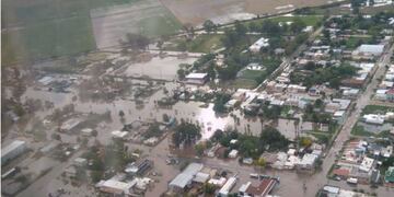 Inundaciones en Villa Laspiur\u002E