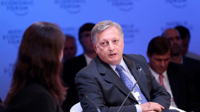 Juan Jose Aranguren Argentina's minister of energy and mining, speaks during the World Economic Forum on Latin America in Buenos Aires, Argentina, on Friday, April 7, 2017. The World Economic Forum on Latin America will explore the challenges, risks and o