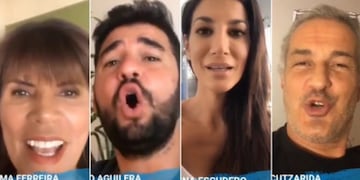 Anama Ferreira (modelo), Tato Aguilera (periodista), Silvina Escudero (actriz y bailarina) e Ivo Cutzarida (actor y político): algunos de los participantes de \