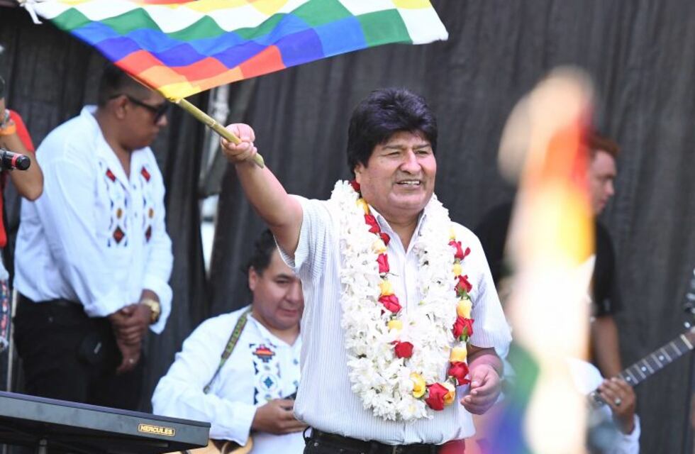 Evo Morales llega a Ushuaia