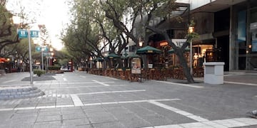La mayoría de los comercios del centro mendocino permanecerán cerrados este lunes