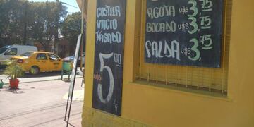 El mercadito de Alto Alberdi que decidió poner los precios de la carne en dólares\u002E