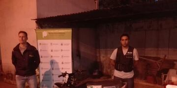 Moto recuperada por la policía