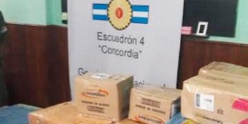 Estos son los paquetes que retiraron en Pablo Nogués con marihuana en su interior