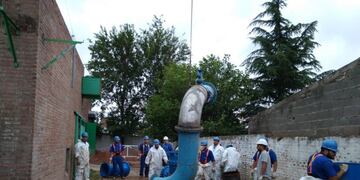 Aguas Cordobesas, trabajos en la estación elevadora de barrio Guiñazú\u002E (Aguas Cordobesas)
