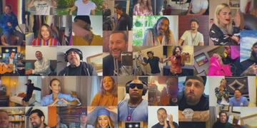 Más de 30 artistas se sumaron a la lucha contra el coronavirus interpretando una nueva versión de \