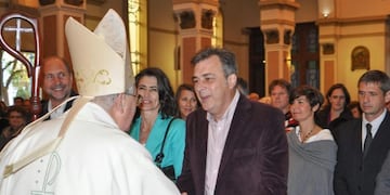 Misa en Rafaela Obispo Luis Fernández Luis Castellano Omar Perotti