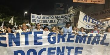 Imagen archivo\u002E El Frente Gremial Docente afirmó que hubo un 90% de adhesión al paro\u002E