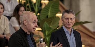 Horacio Rodríguez Larreta junto a Mauricio Macri (Foto: Sarah Pabst).