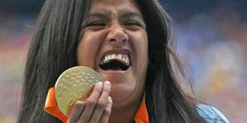 Yanina Martínez, atleta paraparalímpica argentina\u002E (Archivo)