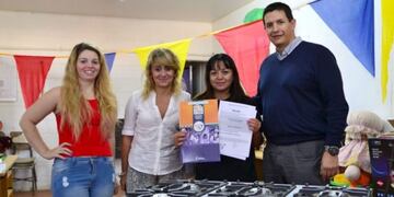 La cocina industrial entregada a la fundación (Foto: El Chubut)\u002E