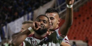 A los 2' del segundo tiempo, tras un centro de Abecasis, el Morro García apareció por el segundo palo, conectó de cabeza, marcó el 2 a 0\u002E