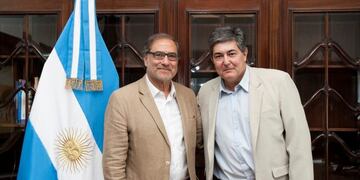 El embajador Argüello y el secretario de Energía Jorge Lanziani\u002E (Misiones Online)