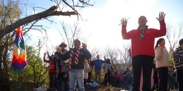Ceremonia ancestral de camichingones