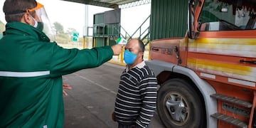 Control de temperatura en las rutas 188 y 143 en los puestos de ISCAMEN