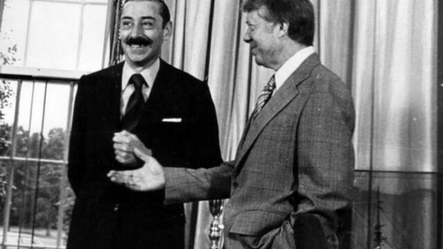Carter y Videla en la epoca del proceso.