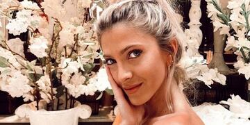 Candela Ruggeri posó con lencería en Instagram.