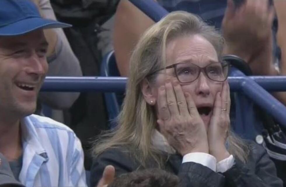 La increíble reacción de Meryl Streep por un puntazo de Juan Martín del Potro
