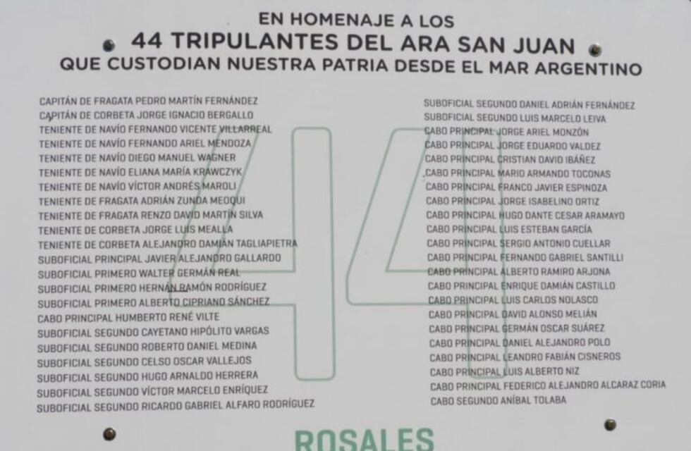 Homenaje a la tripulación del ARA San Juan a tres años del hundimiento