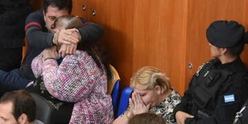 Imagen del juicio por la desaparición y muerte de Paula Perassi \u002E (Infobae)