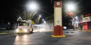 El Municipio incorporó un sistema de desinfección 180° en la vía pública (Municipalidad de La Plata)