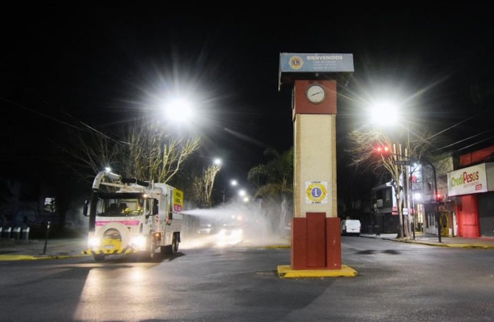 Nuevo sistema de desinfección contra el Covid-19 en las calles de La Plata