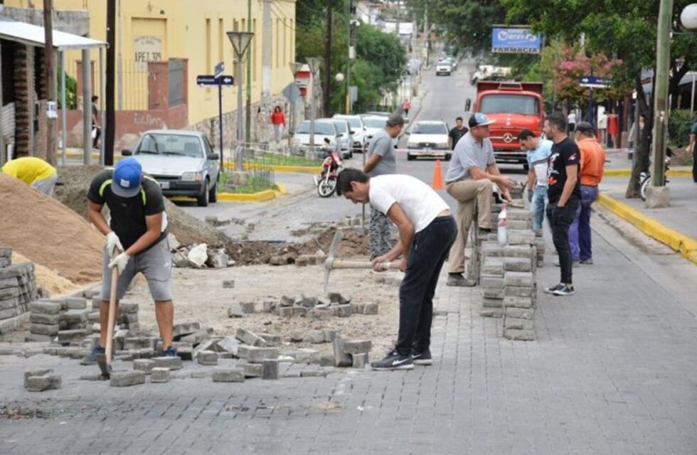 Le llegó el turno a la calle San Martín para los arreglos