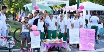 Estudiantes de Enfermería en la Plaza San Martín (Plan B Noticias)