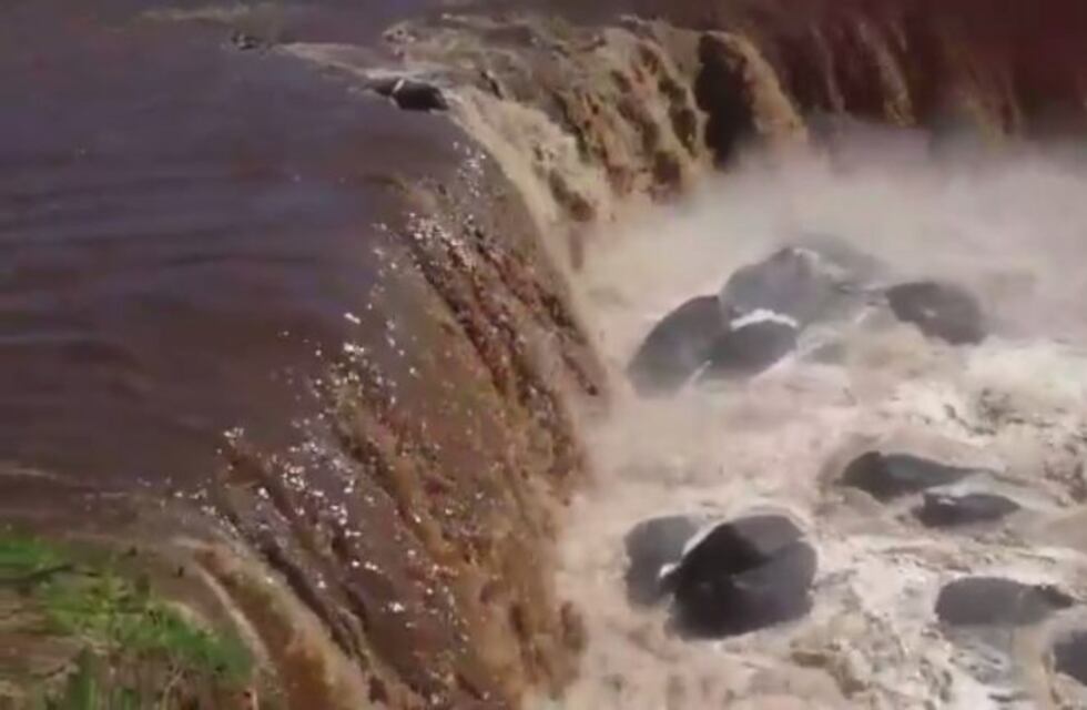 Afirman que los cambios en la cascada del Saladillo están dentro de lo previsto en las obras