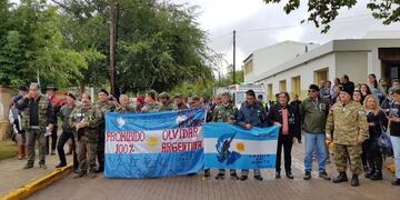 Ex Combatientes de Malvinas\u002E (Foto: Municipalidad de Mendiolaza)