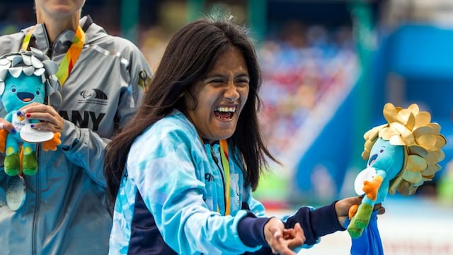 La velocista volvió a subirse a lo más alto del podio al igual que en los Juegos Paralímpicos de Río de Janeiro\u002E (DPA)