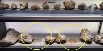 Dos meteoritos fueron robados del museo\u002E