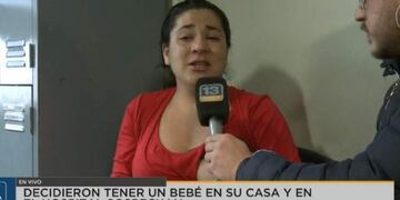 La mujer se quebró ante las cámaras de televisión y contó su historia\u002E