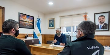 Pablo García se reunió con el Sindicato Unidos Portuarios (SUPAAS)