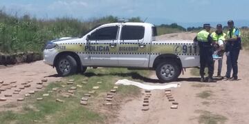 La policía informó que la marihuana estaba distribuida en 361 paquetes\u002E