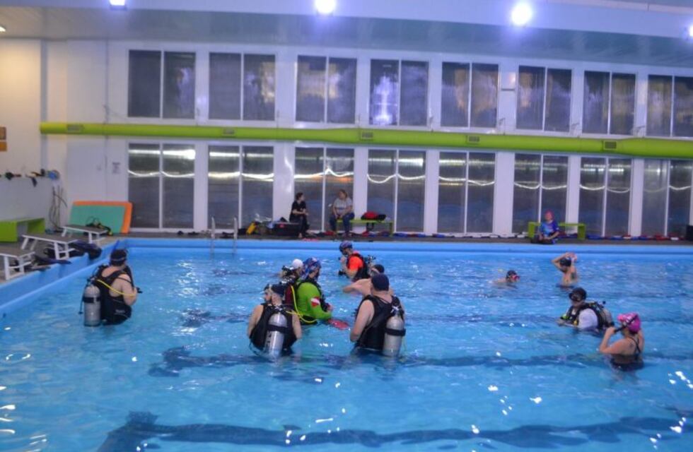 Las Heras: se brindó la primera clase de Buceo Adaptado