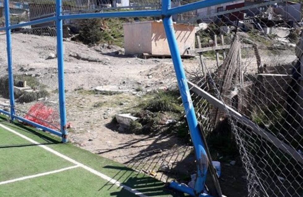 Se detectaron destrozos en playón deportivo