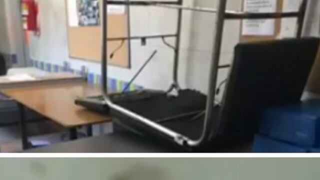 Cayó parte del techo del Hospital Provincial