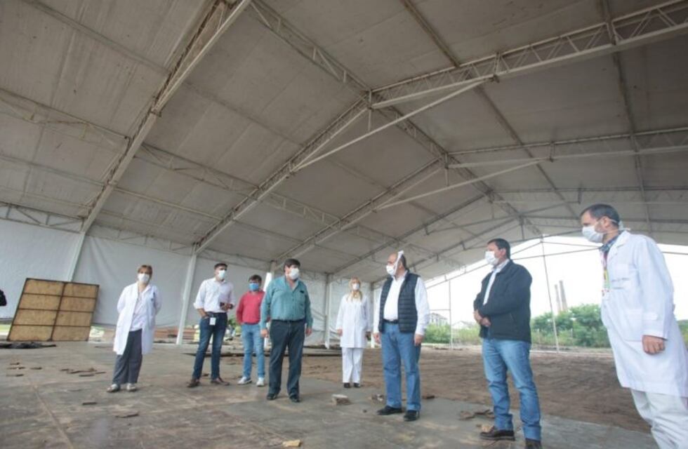 Continúan las obras del "Hospital Campaña" en el Eva Perón para aumentar la capacidad ante casos de coronavirus